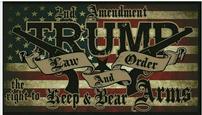 Trump Law and Order 2nd Amendment 2024 President Flag 3' x 5' 202//115